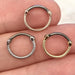 Gold Plated Twisted Septum Clicker 16G