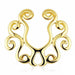 Gold Swirls Non-Piercing Nipple Shield (Single)