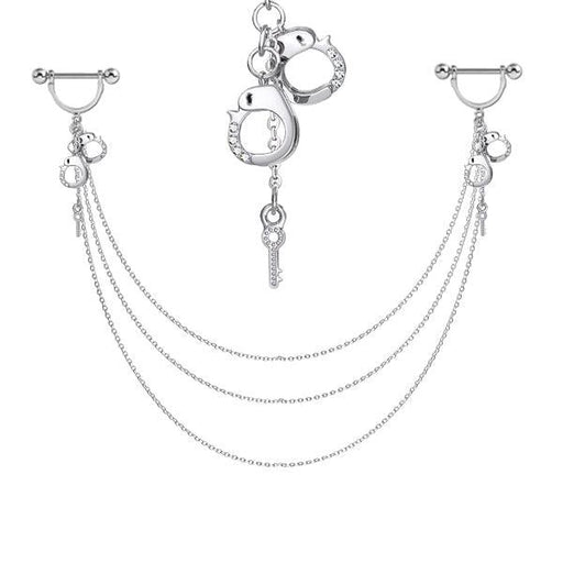 Handcuffs Nipple Chain