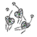 Heart Dreamcatcher Belly Bar 14G