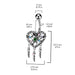 Heart Dreamcatcher Belly Bar 14G