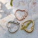 Heartbeat Heart Left Daith Ring 16G