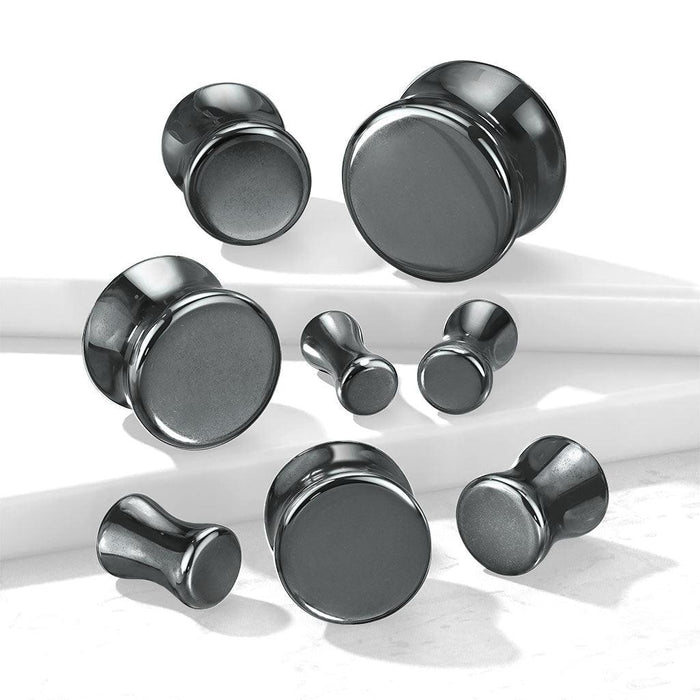Hematite Plug 4mm-16mm