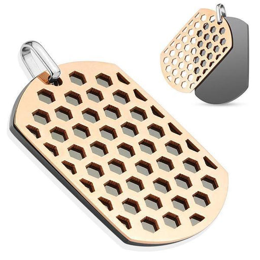 Honeycomb Stainless Steel Pendant