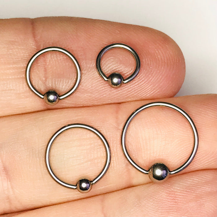 Small Gauge Captive Ring 20G 18G