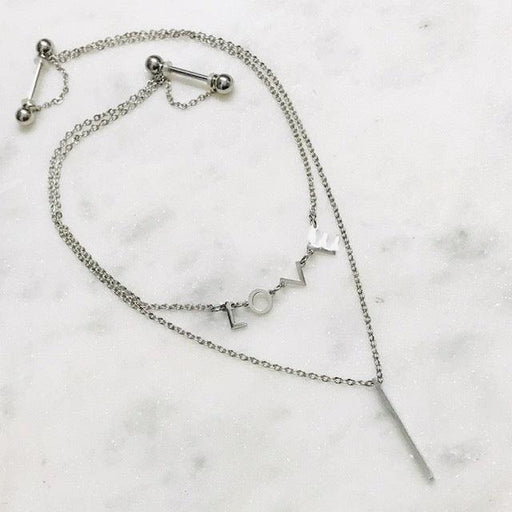 LOVE Bar Nipple Chain