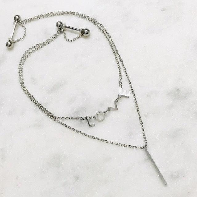 LOVE Bar Nipple Chain