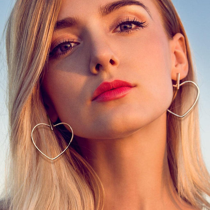 Large Shaped Earrings Pair