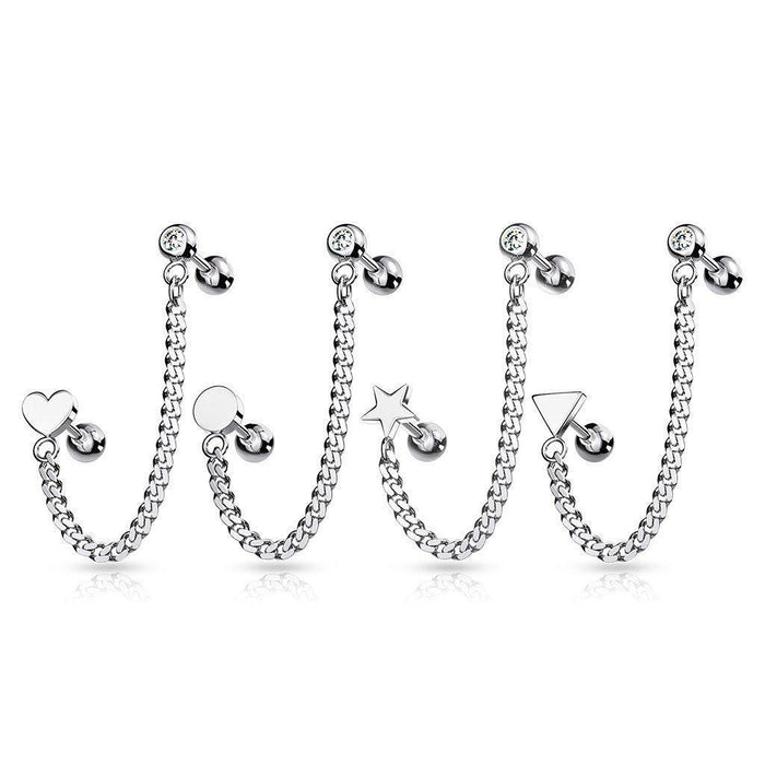 Logo End Cartilage Chain 16G