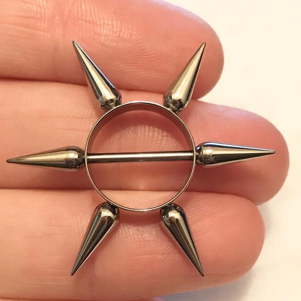 Long Spike Nipple Shield 14G (Single)