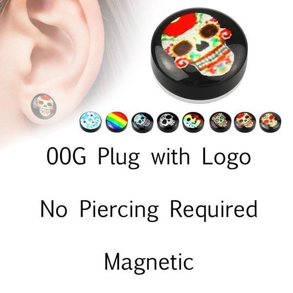 Magnetic Non-Piercing Logo Plug