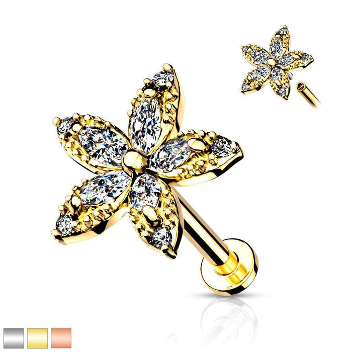 Marquise Flower I.T. Labret 16G