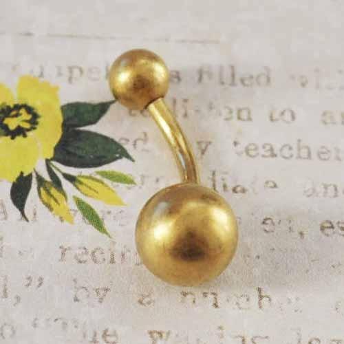 Matt Gold IP Belly Bar 16G 14G