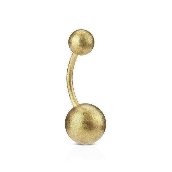 Matt Gold IP Belly Bar 16G 14G