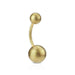 Matt Gold IP Belly Bar 16G 14G
