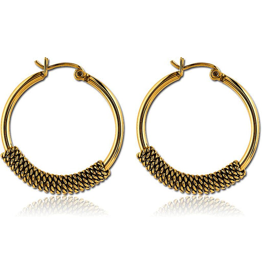 Mesh Circle Earring Pair