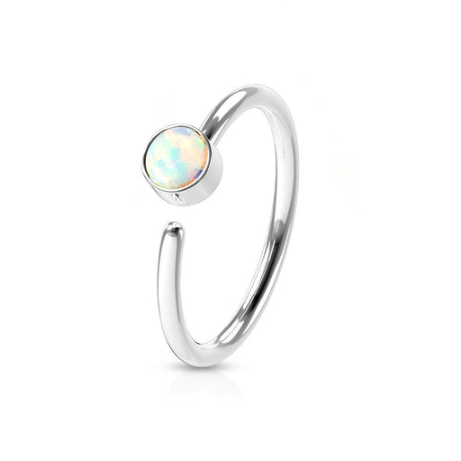 Opal Nose Ring 20G - Totally Pierced