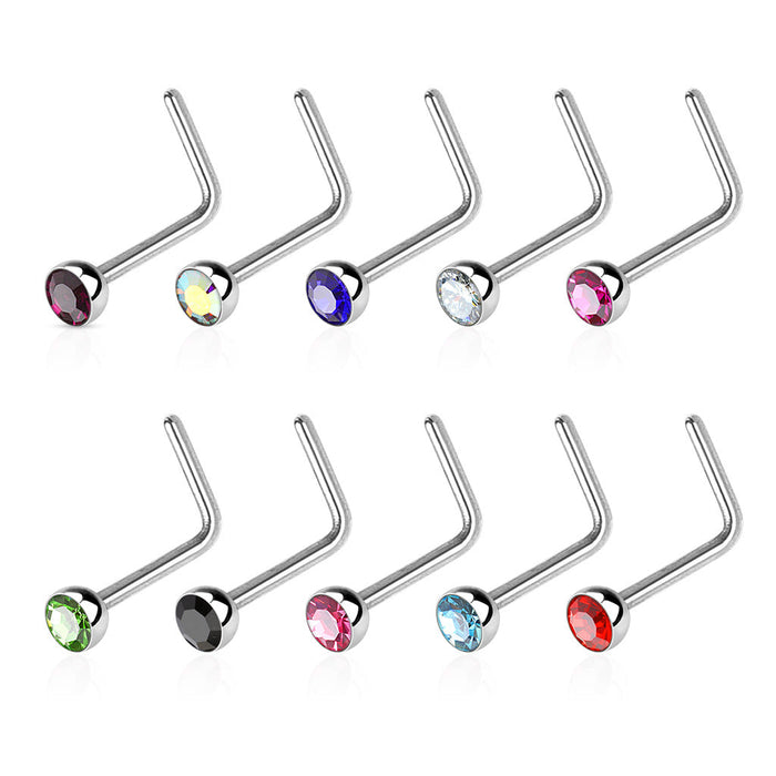 2mm Gem Nose L Bend 22G 20G 18G