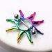 Rainbow Sunburst Nipple Shield 14G (Single-My Body Piercing Jewellery