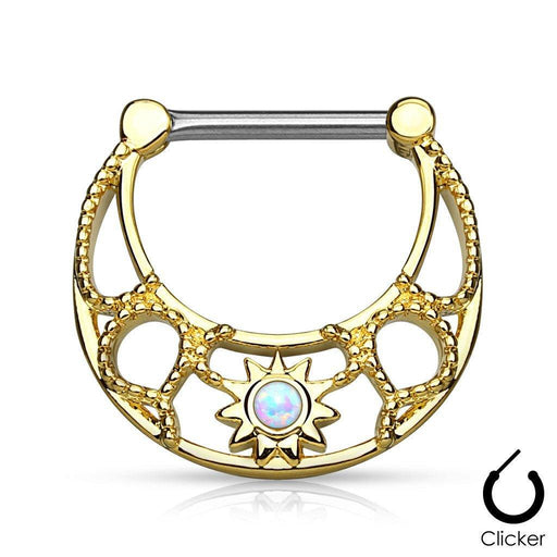 Opal Sunburst Nipple Clicker