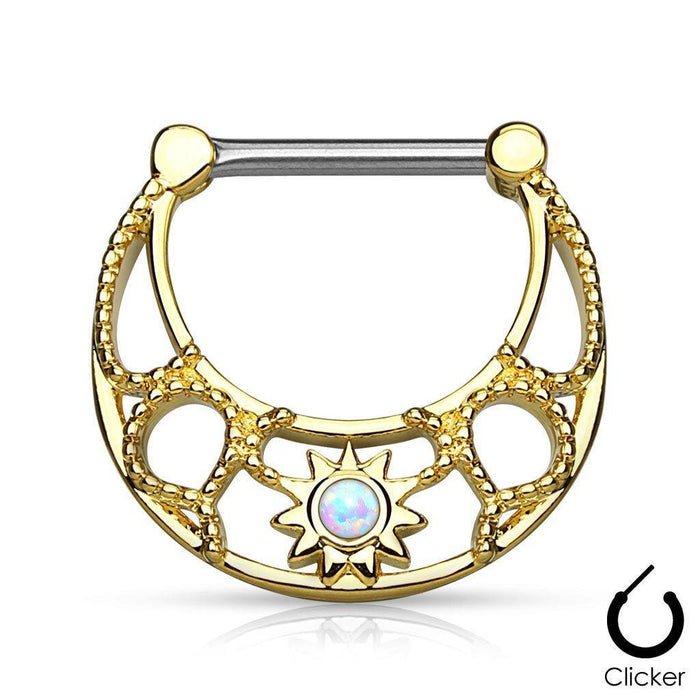 Opal Sunburst Nipple Clicker