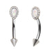 Opal Teardrop Spike Curve 16G