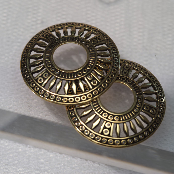 Brass Nipple Disc (Single) (No Barbell)