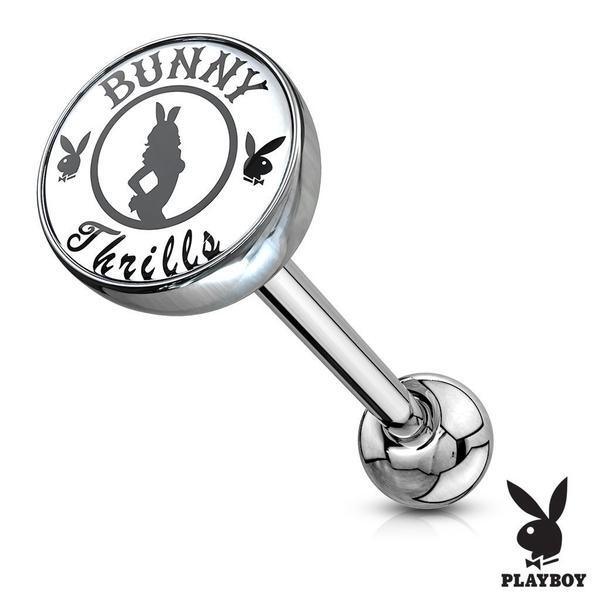 PLAYBOY Logo Barbell 14G