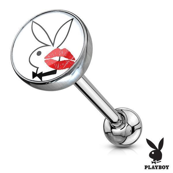 PLAYBOY Logo Barbell 14G