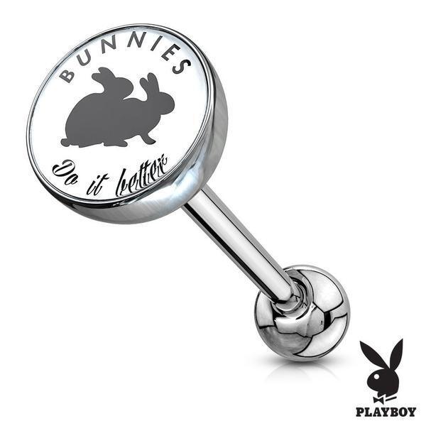 PLAYBOY Logo Barbell 14G