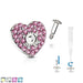 Paved Heart Dermal Top 14G