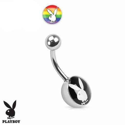 Playboy Belly Bar 14G - Rainbow