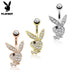Playboy Paved Bunny Belly Bar 14G