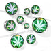 Pot Leaf Hologram Screw Fit Tunnel