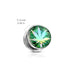 Pot Leaf Hologram Screw Fit Tunnel