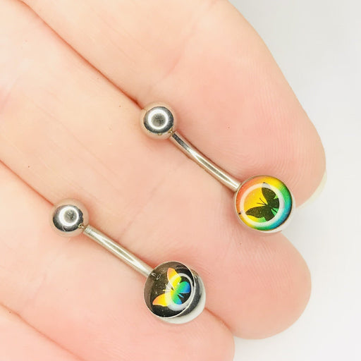 Pride Belly Bar 14G