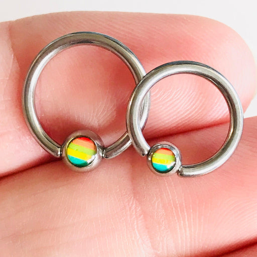 Pride Captive Ring 14G