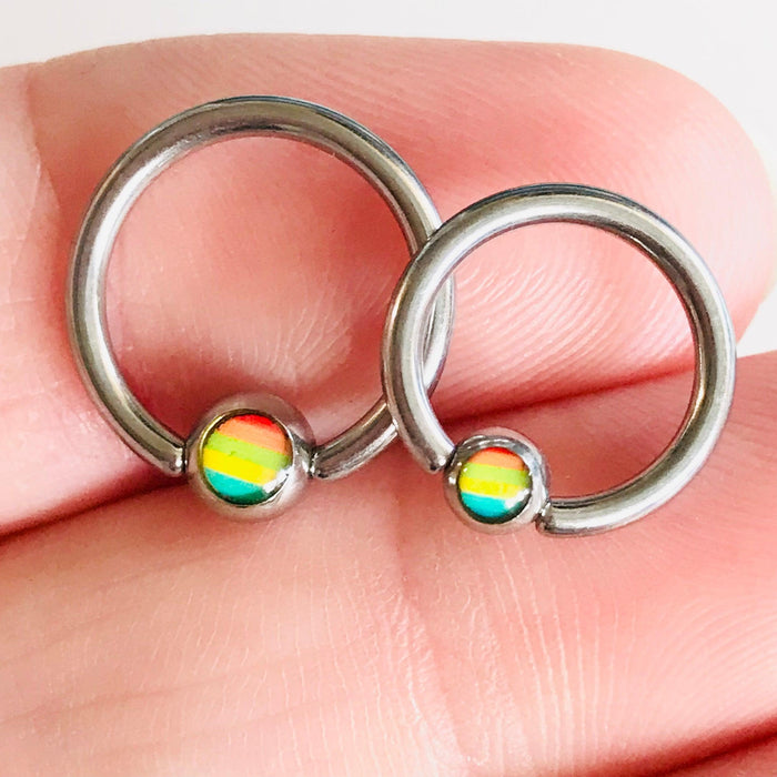 Pride Captive Ring 14G