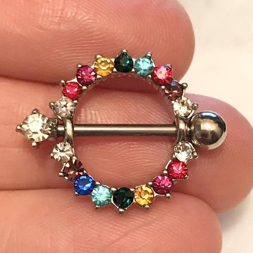 Pride Circle Nipple Shield 14G (Single)