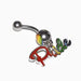 Pride Dangle Belly Bar 14G