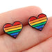 Pride Heart Earrings Pair
