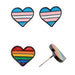 Pride Heart Earrings Pair