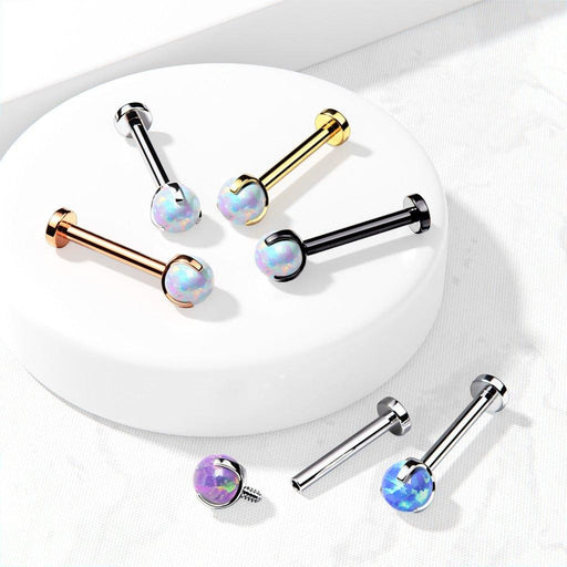 Prong Opal Ball Labret