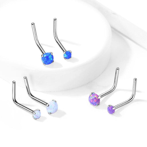 Prong Opal Nose L Bend 20G 18G