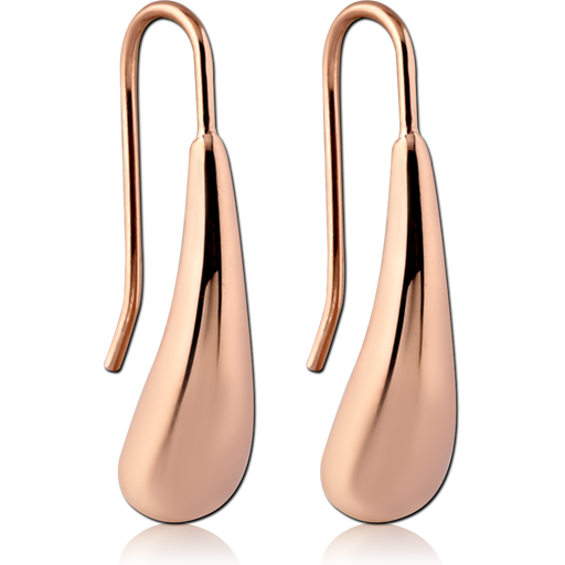 Rose Gold Drop Earring Pair - Totally Pierced