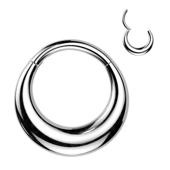 Thick Drop Hinged Ring 16G