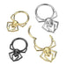 Spider Skull Hinged Ring – Silver, Black or Gold 316L Surgical Steel Gothic Septum, Daith & Helix Piercing