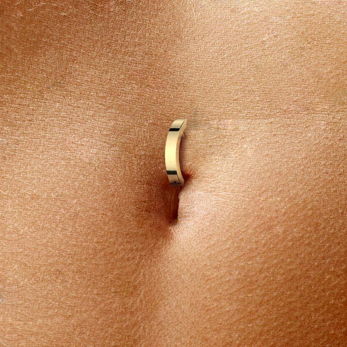 Body Jewelry - Titanium Hinged Belly Bar 14G