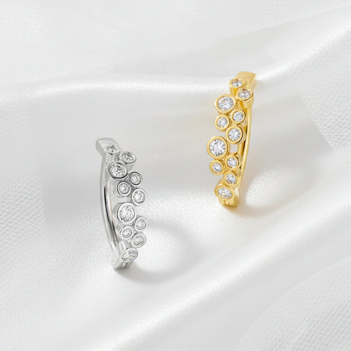 Gem Bubbles Hinged Belly Bar 14G