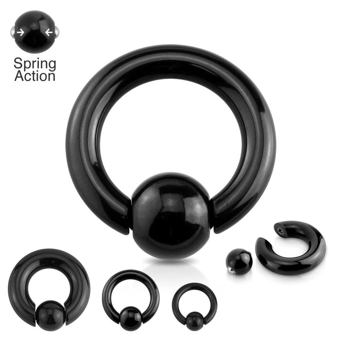 Large Gauge Snap-In Captive Ring